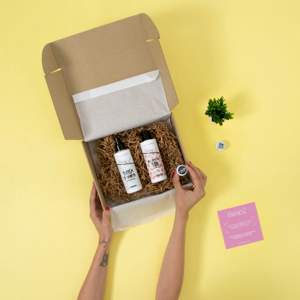 Dúo corporal ecológico la Fresca. Exfolia e hidrata tu cuerpo para tener una piel perfecta estas vacaciones